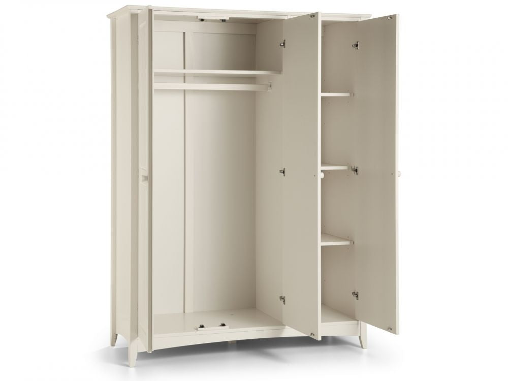 Cambell Stone White 3 Door Wardrobe