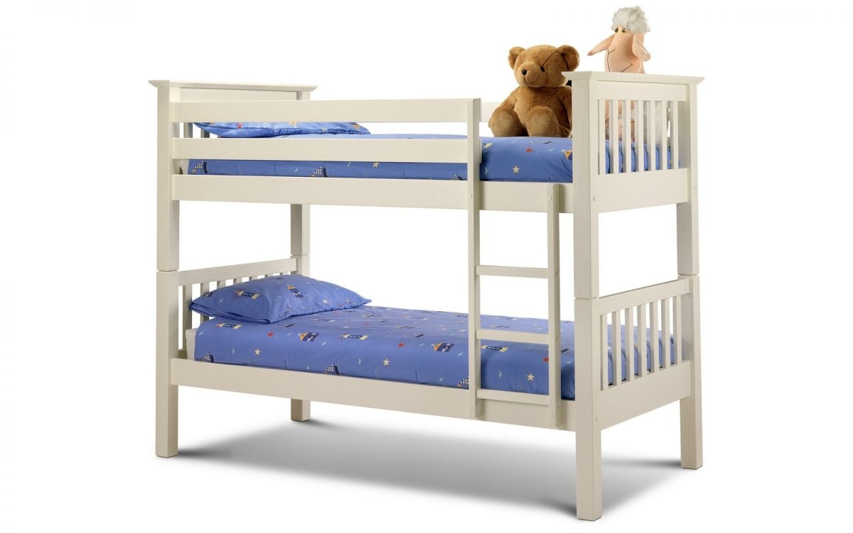 Baryon Stone White Bunk Bed
