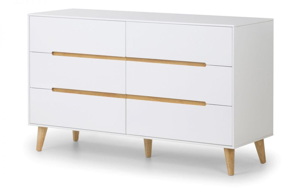 Alcester White 6 Drawer Chest