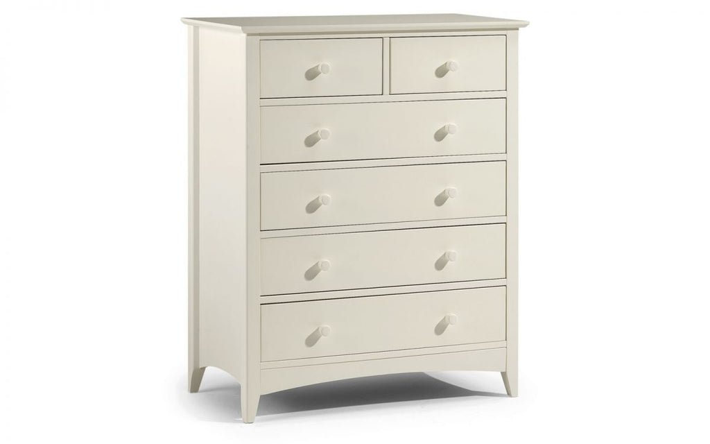 Cambell Stone White 4+2 Drawer Chest