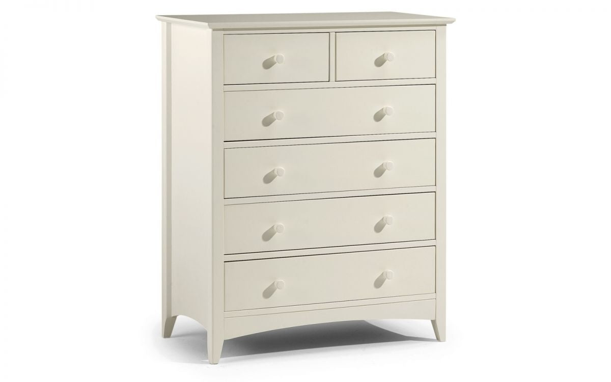 Cambell Stone White 4+2 Drawer Chest