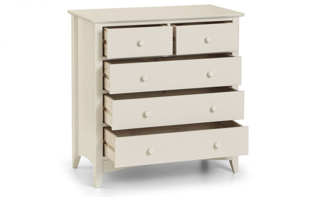 Cambell Stone White 3+2 Drawer Chest