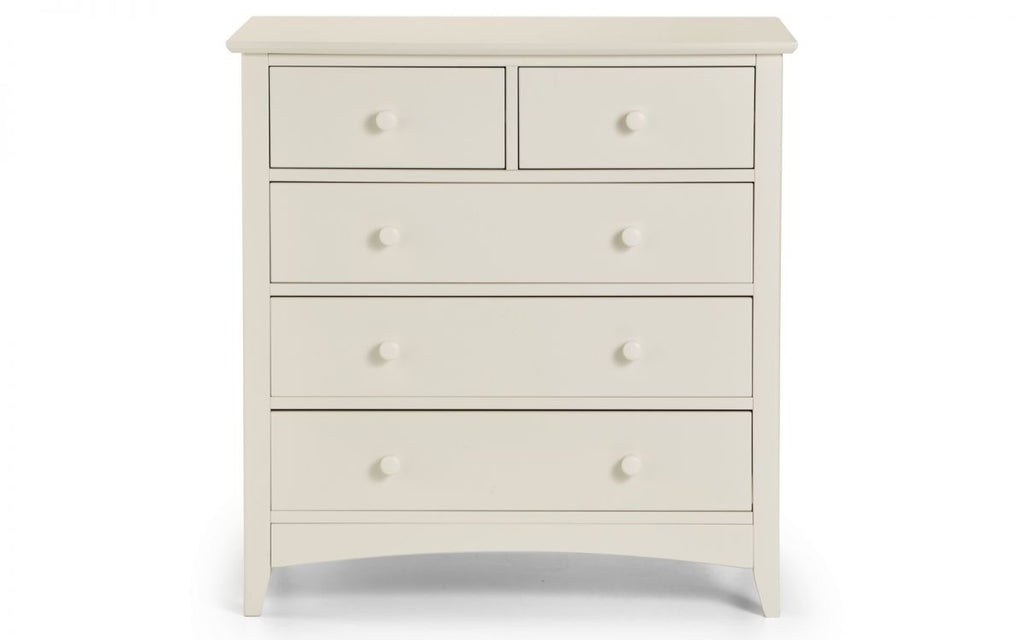 Cambell Stone White 3+2 Drawer Chest