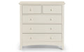 Cambell Stone White 3+2 Drawer Chest