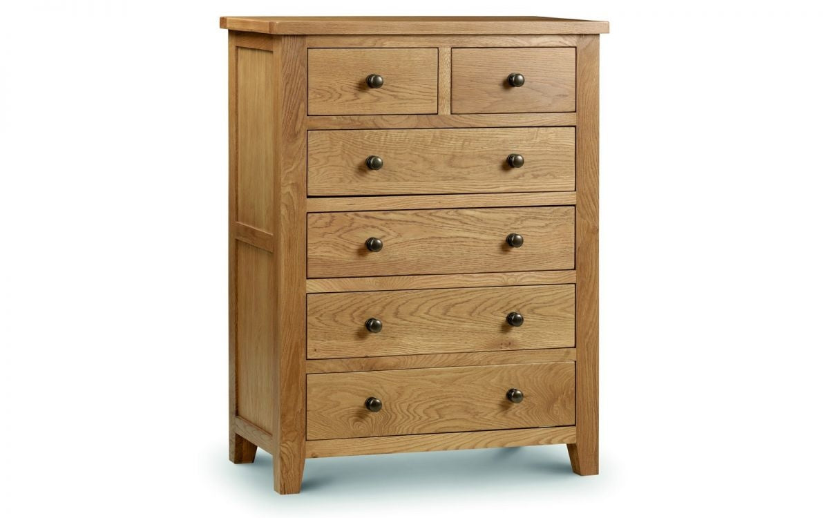 Marlowe Oak 4+2 Drawer Chest