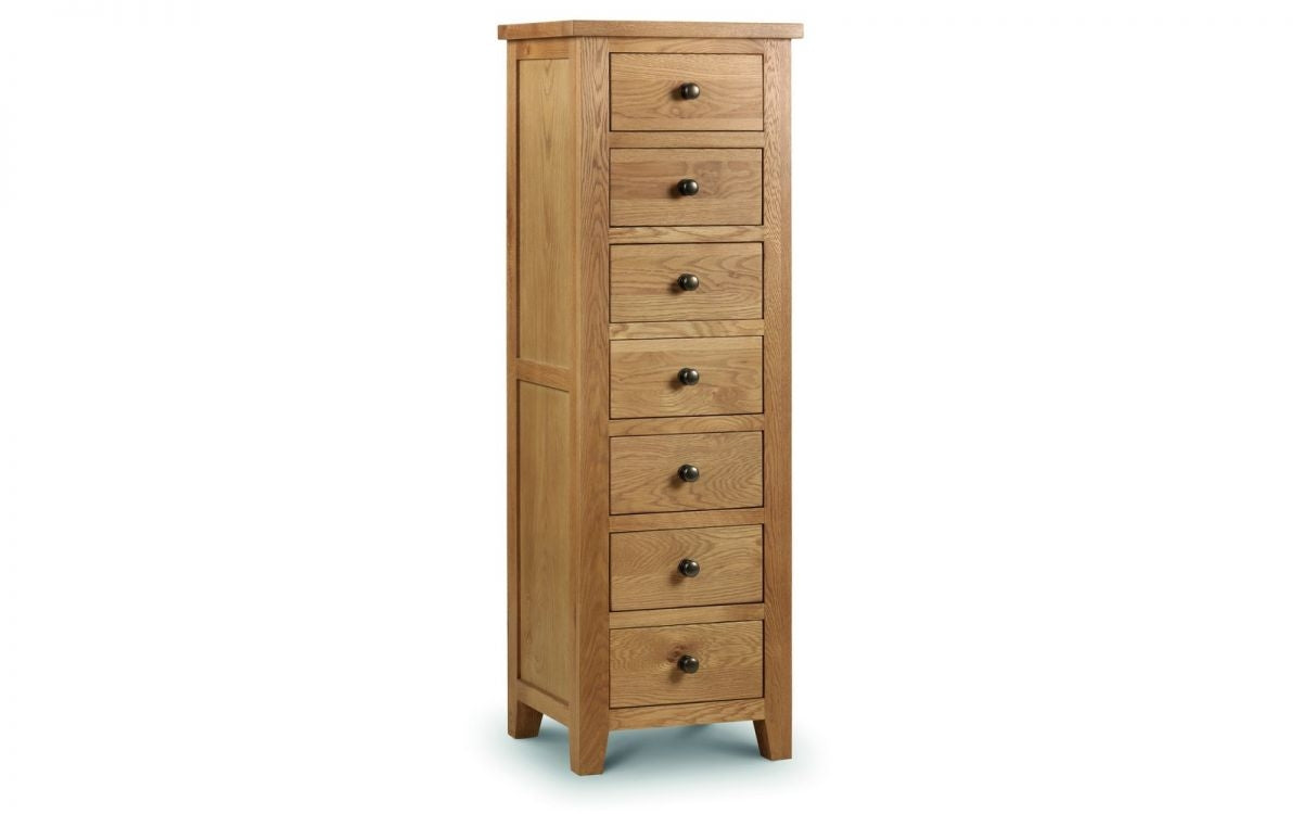 Marlowe Oak 7 Drawer Chest