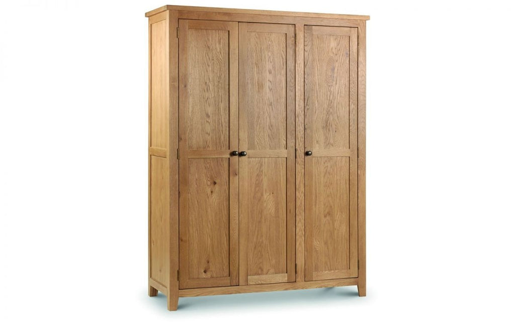 Marlowe Oak 3 Door Wardrobe