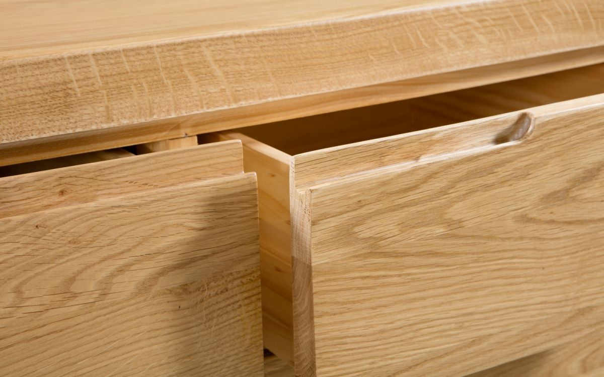 City Oak 3+2 Drawer Chest