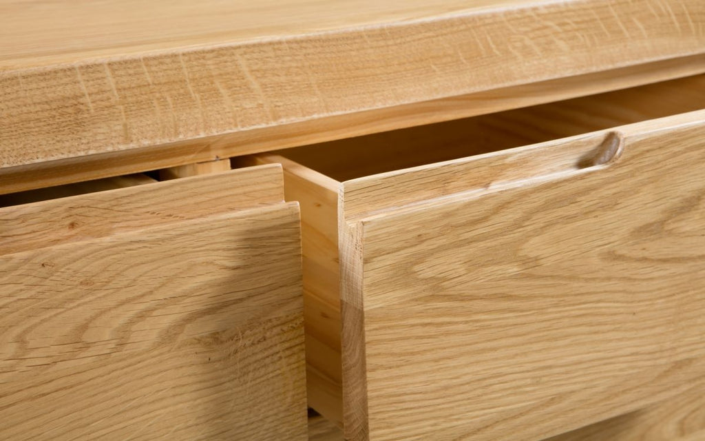 City Oak 3 Drawer Chest
