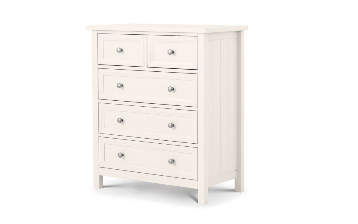 Malvern Surf White 3+2 Drawer Chest