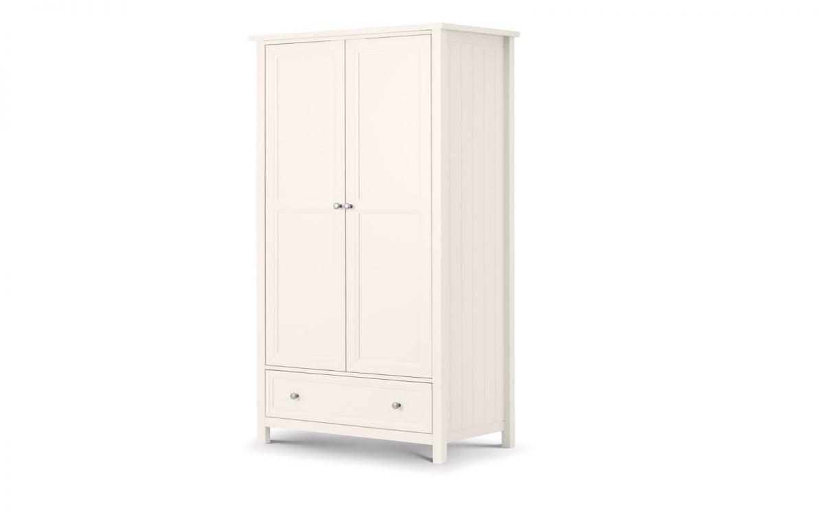 Malvern Surf White 2 Door Combi Wardrobe