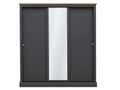 Dawlish Charcoal 3 Sliding Door Wardrobe
