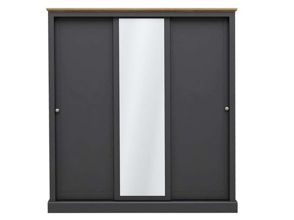 Dawlish White 3 Sliding Door Wardrobe