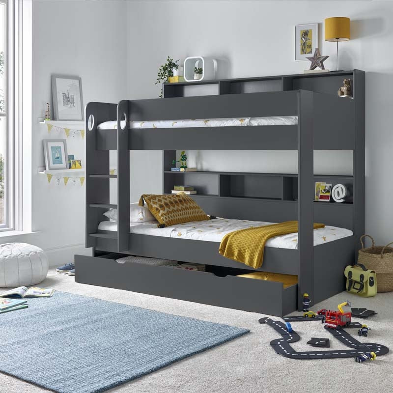 Origin Grey Storage Bunk Bed With Drawer