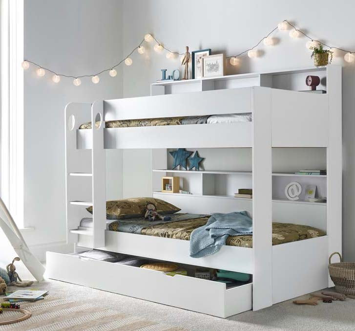 Origin White Storage Bunk Bed With Drawer