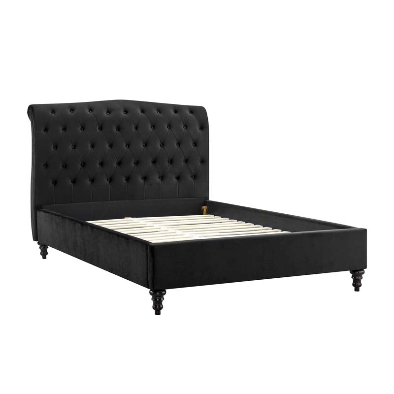 Rosemary Black Super King Size Bed Frame