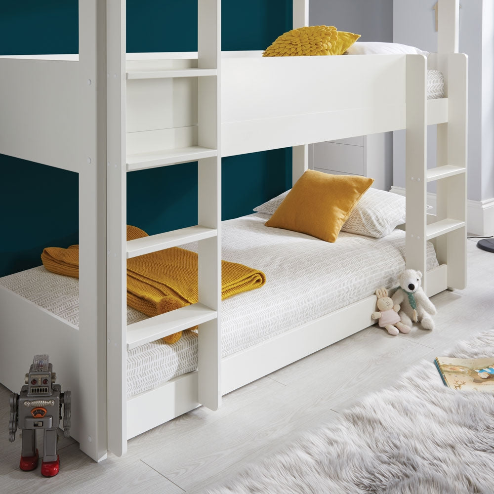 Three Tier White Bunk Bed