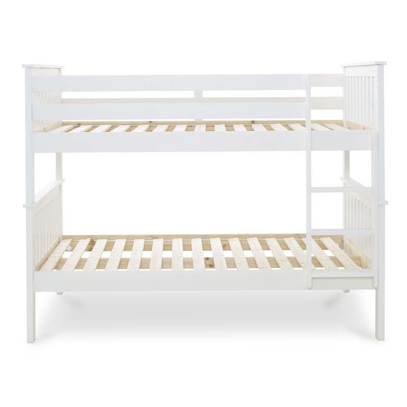 Quadra White Three Quarter / Small Double Bunk Bed
