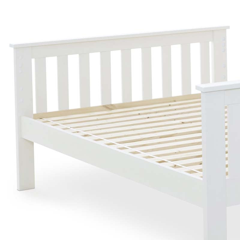 Quadra White Three Quarter / Small Double Bunk Bed