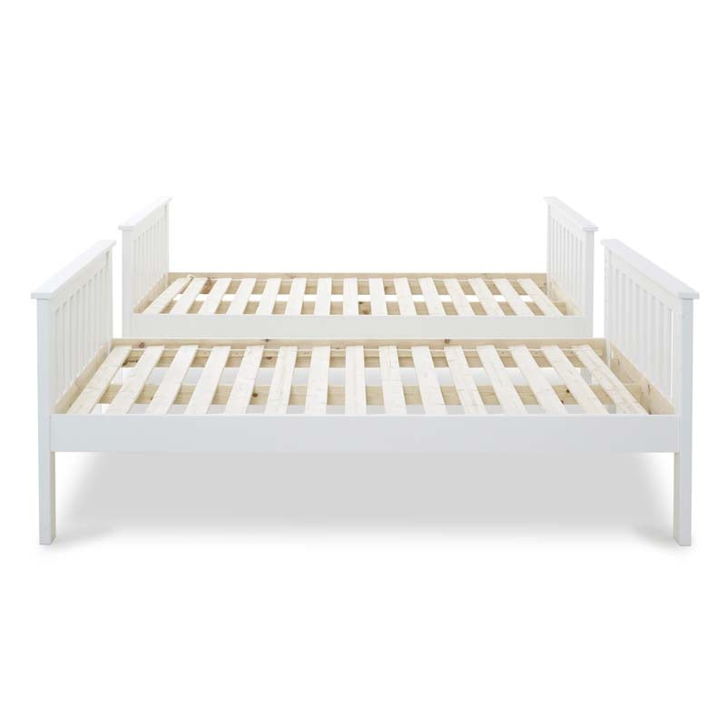 Quadra White Three Quarter / Small Double Bunk Bed