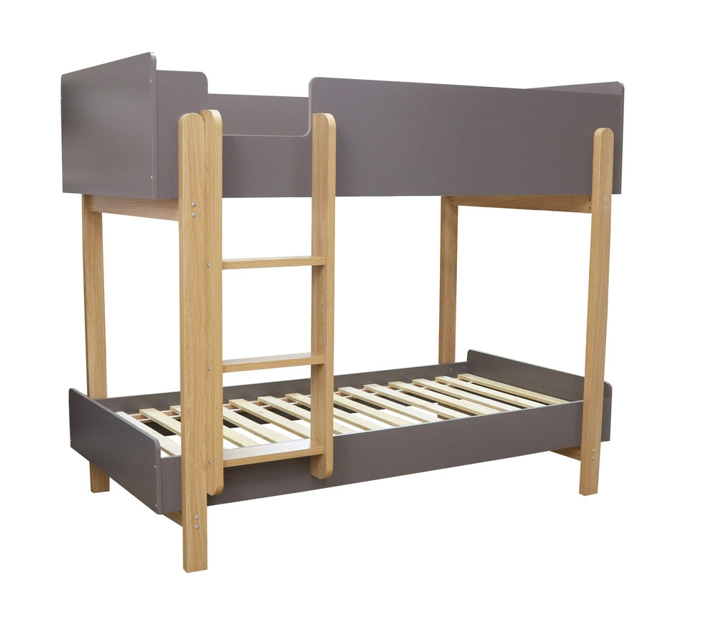 Nero Grey And Oak Bunk Bed