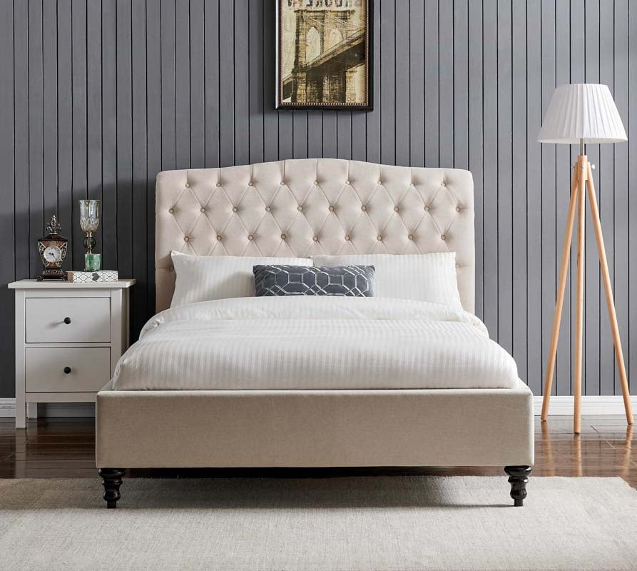 Rosemary Natural Double Bed Frame