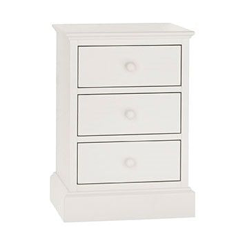 Bentley Designs Ashenby White 3 Drawer Bedside