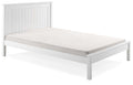 Taurean White Low Foot Single Bed Frame