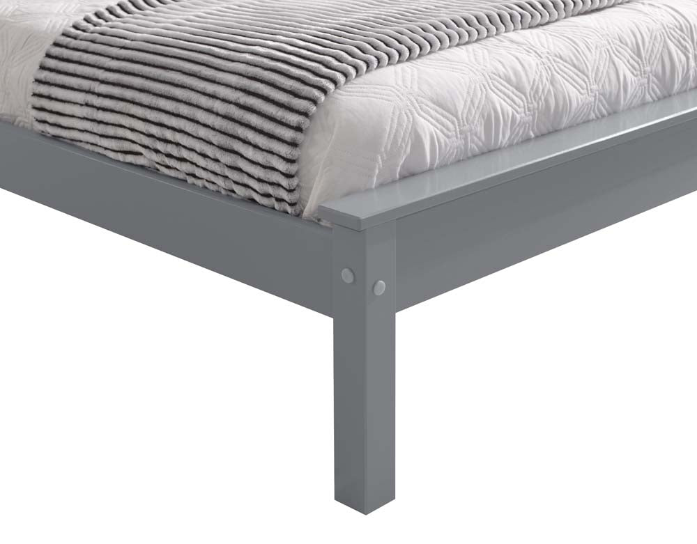 Taurean Grey Low Foot King Size Bed Frame