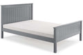 Taurean Grey High Foot Single Bed Frame