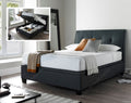 Acclaim Slate Super Kingsize Ottoman Storage Bed Frame