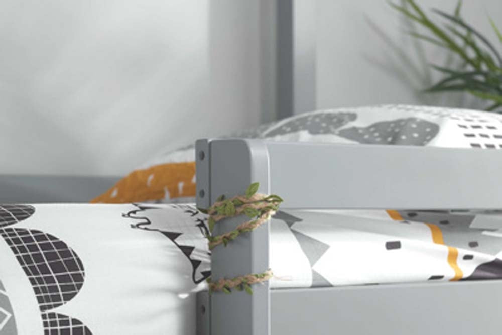 Grey Tree House Bunk Bed