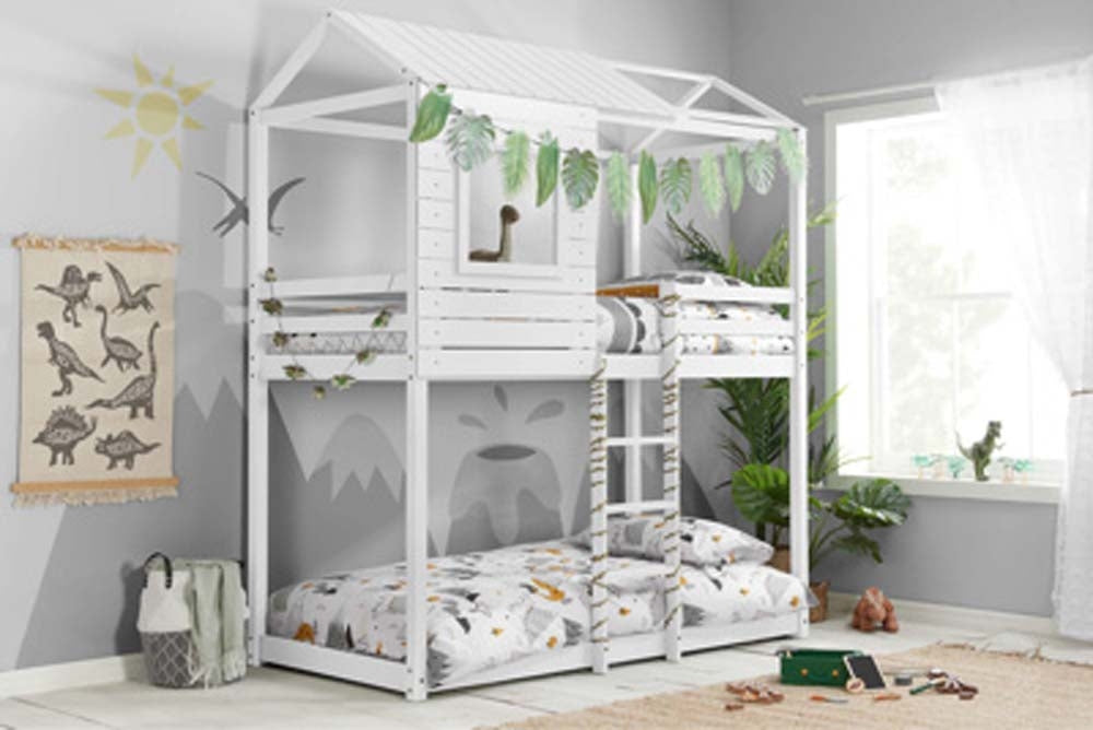 White Tree House Bunk Bed