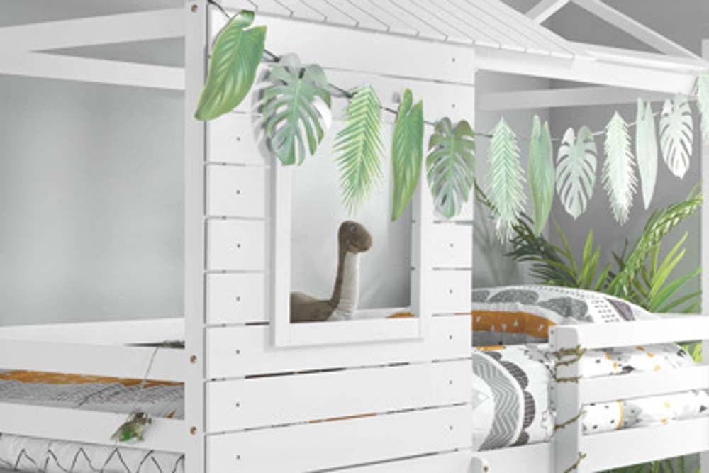 White Tree House Bunk Bed