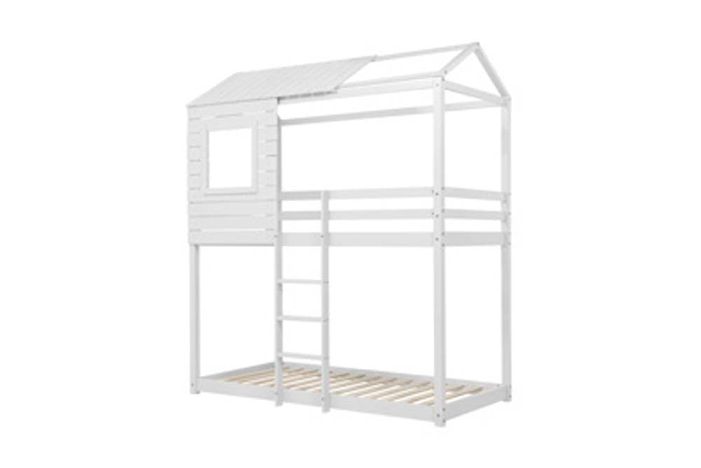 White Tree House Bunk Bed