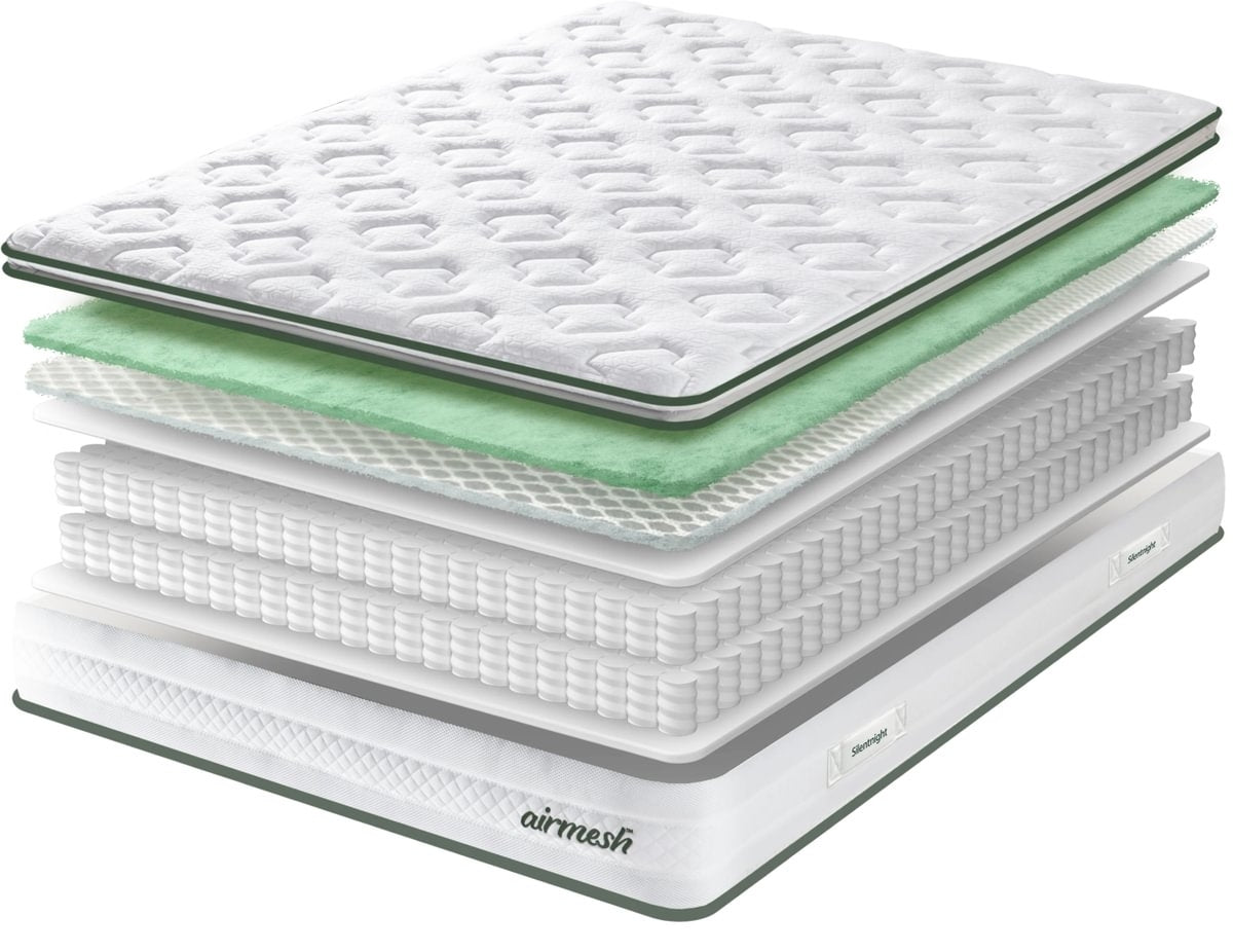 Silentnight Airmesh 2000 Pillow Top King Size Mattress