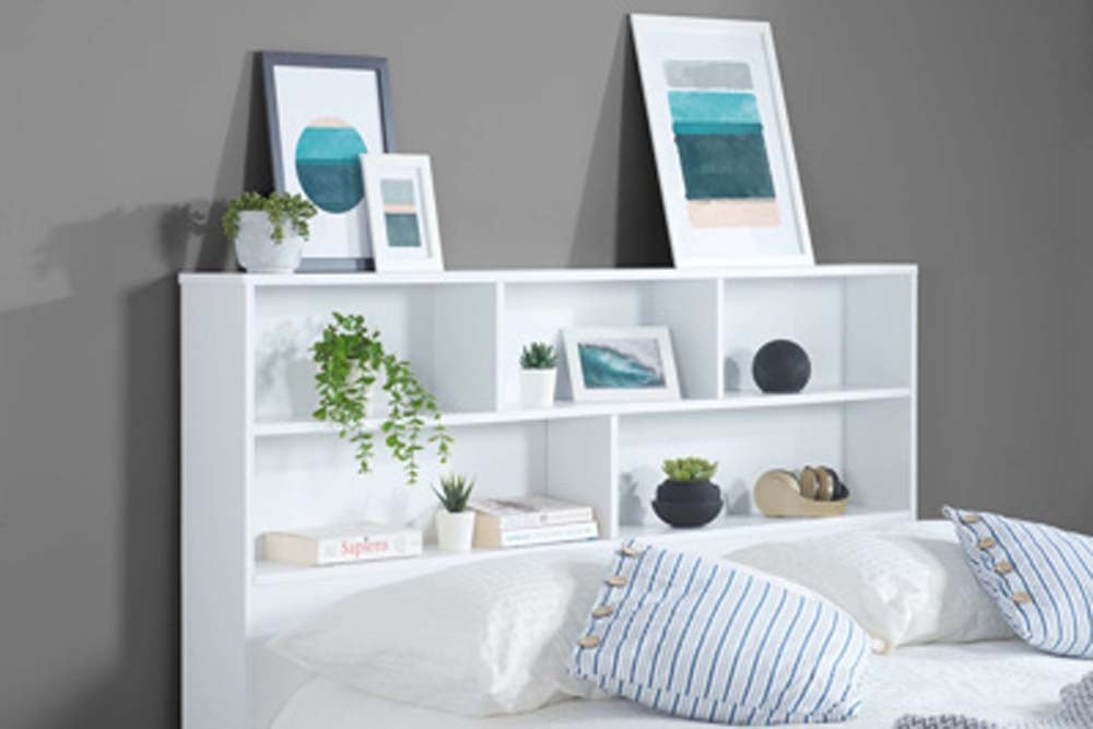 Amalfi White Three Quarter Storage Bed Frame