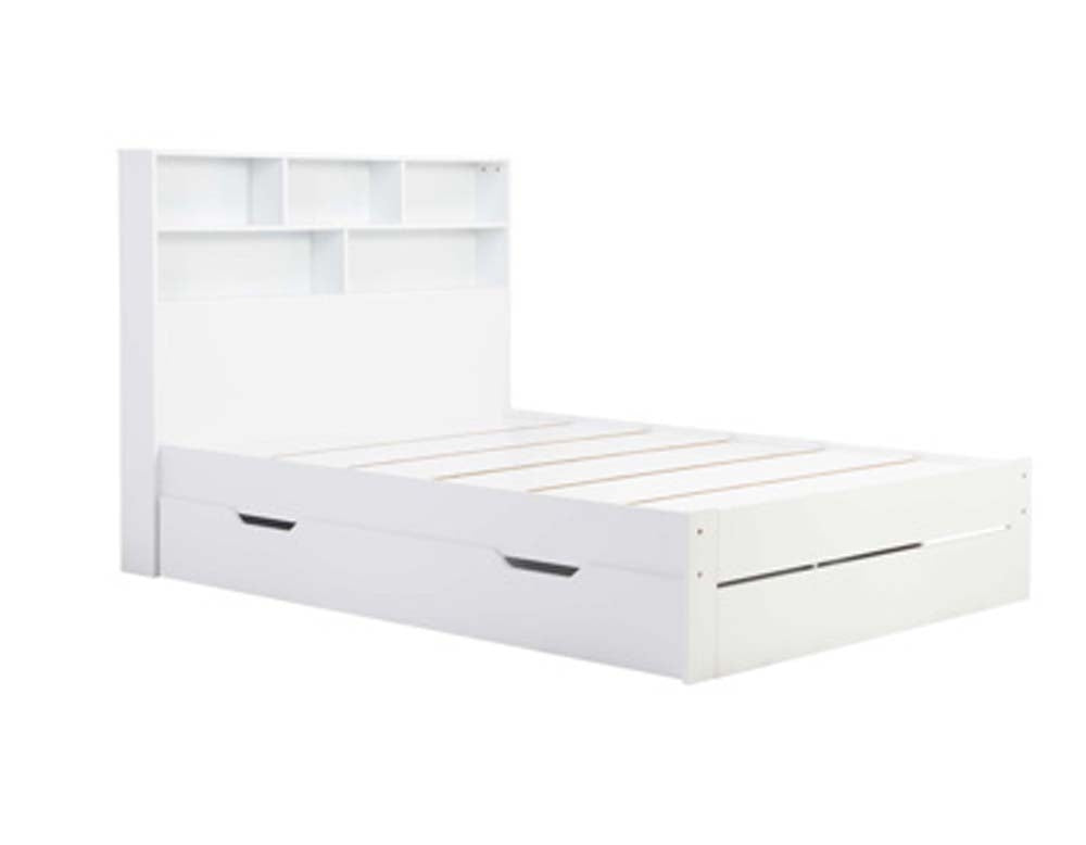 Amalfi White Three Quarter Storage Bed Frame
