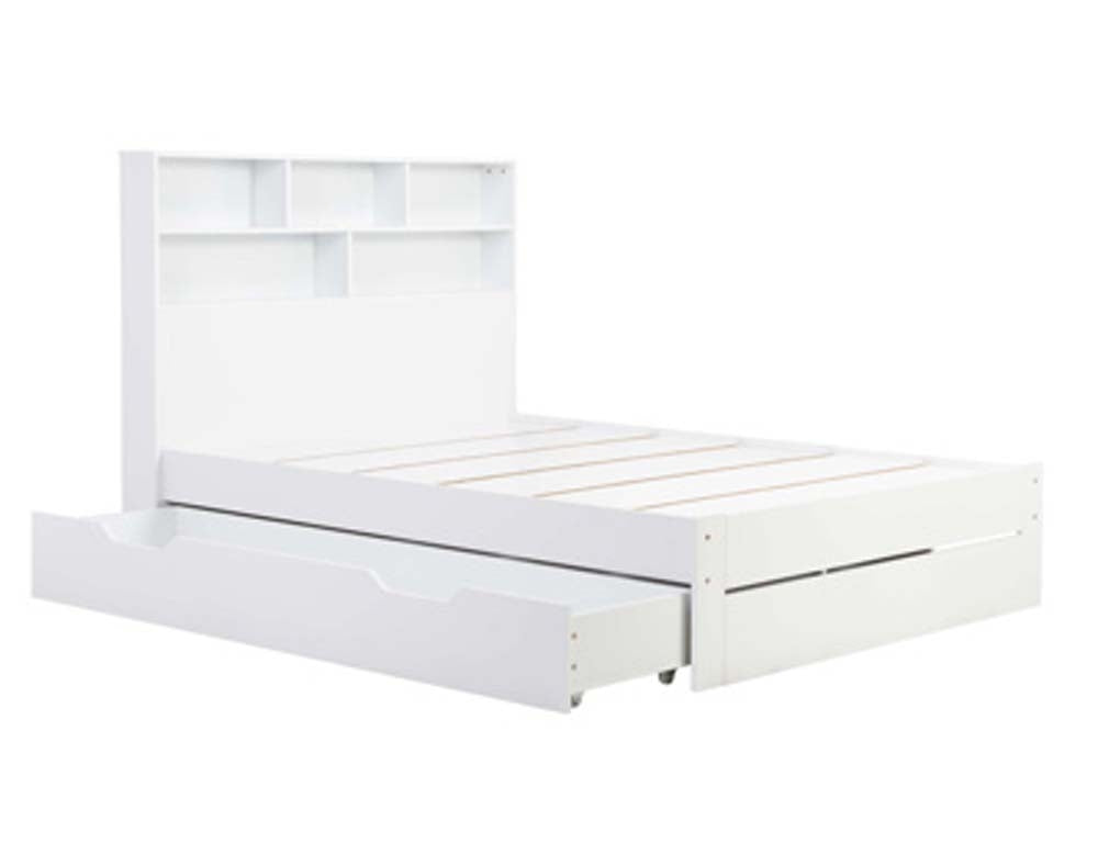 Amalfi White Three Quarter Storage Bed Frame