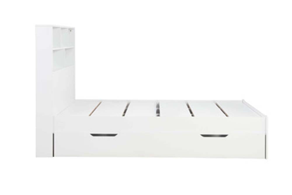 Amalfi White Three Quarter Storage Bed Frame