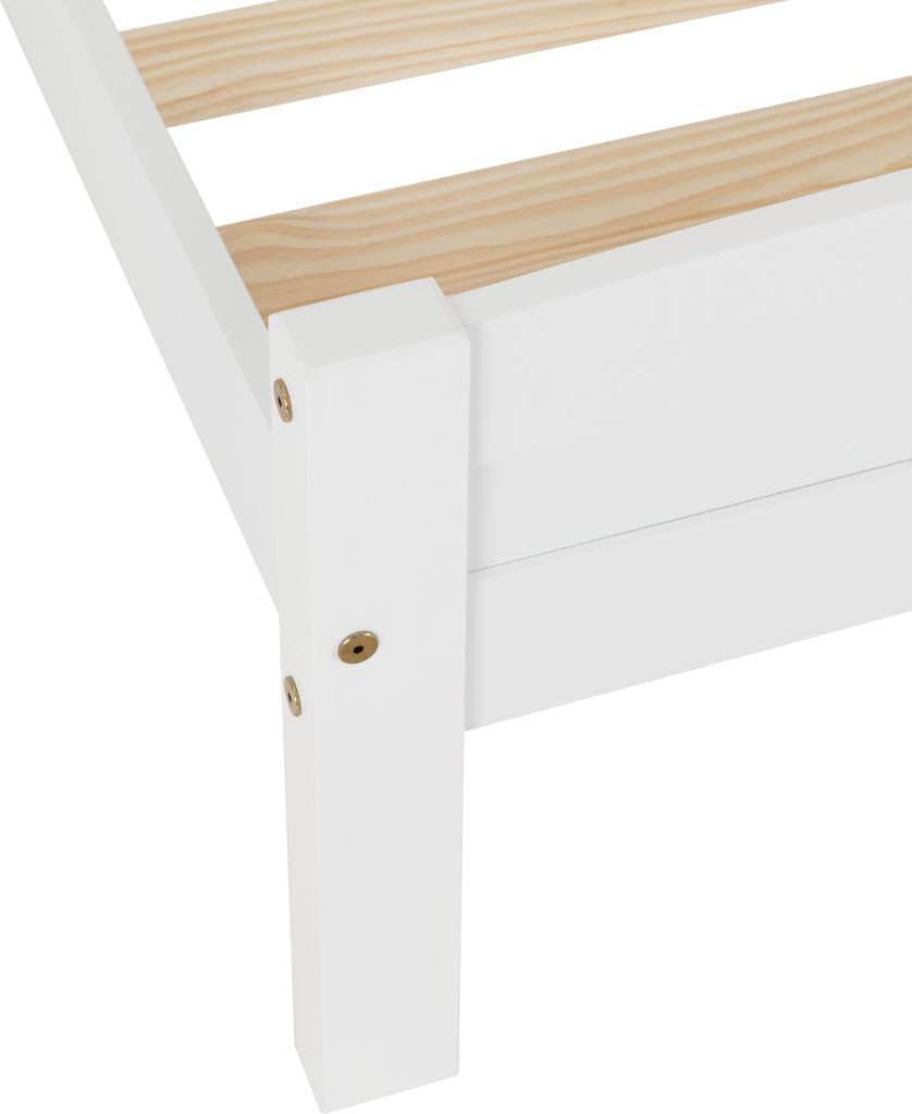 Ambrose White Single Bed Frame