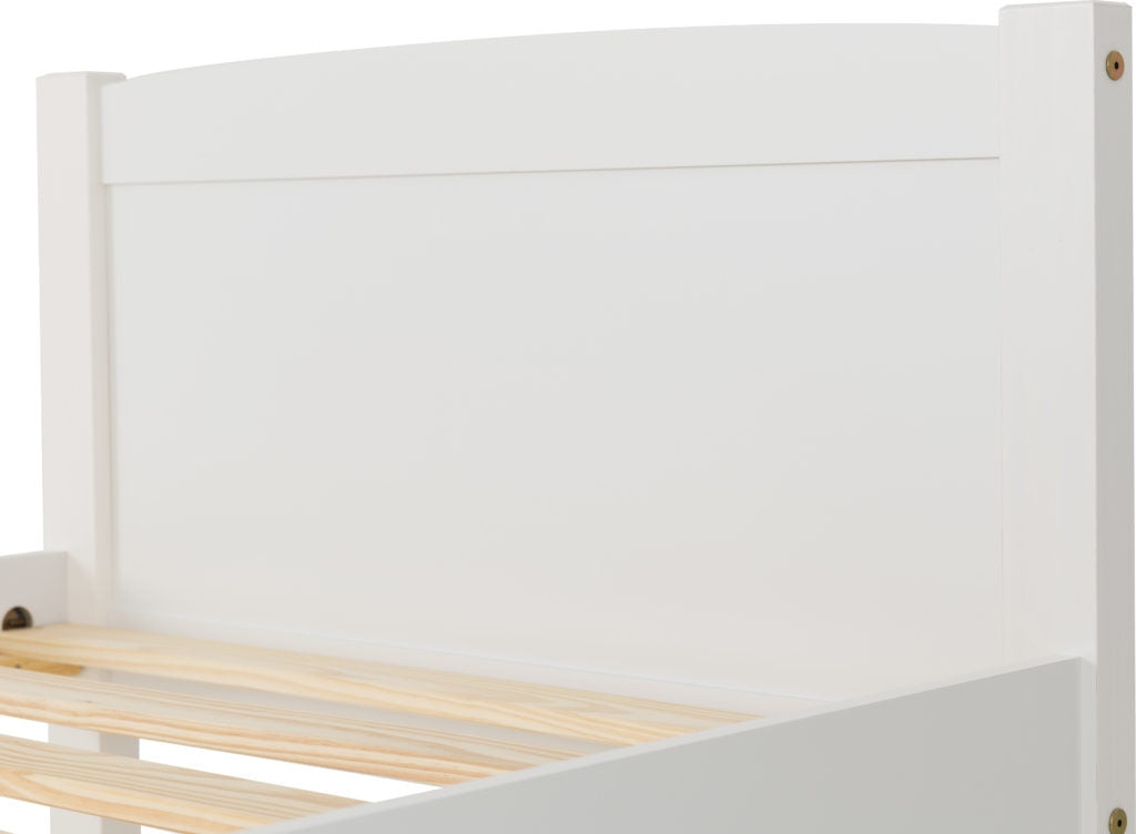 Ambrose White Single Bed Frame