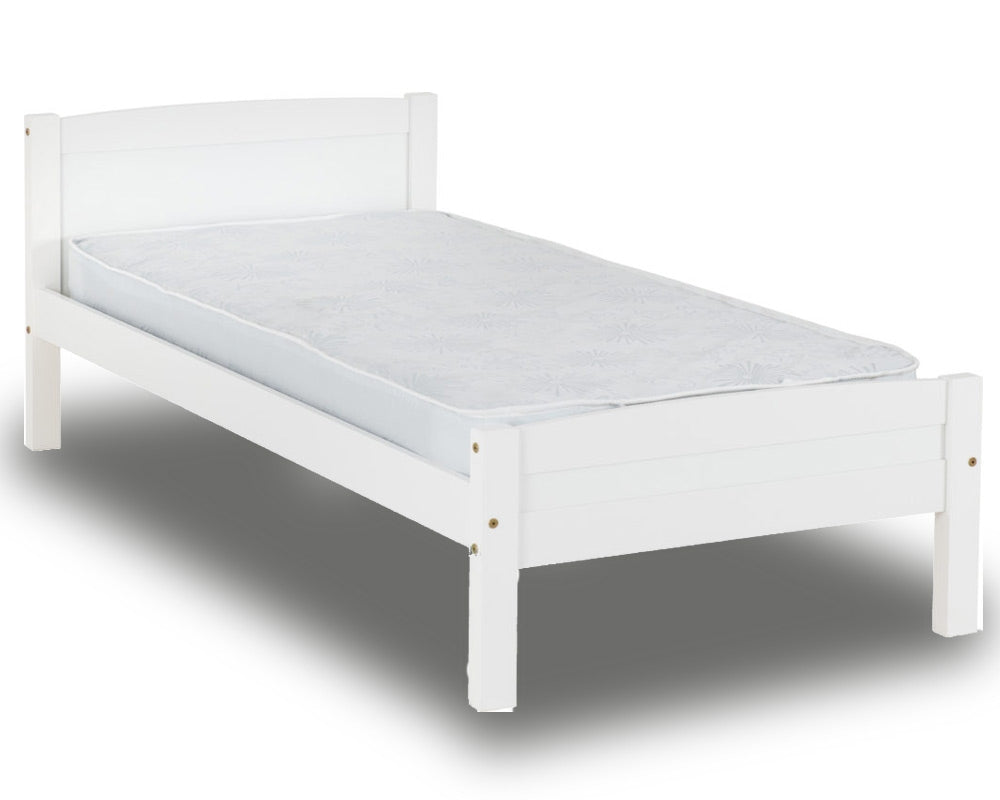 Ambrose White Single Bed Frame