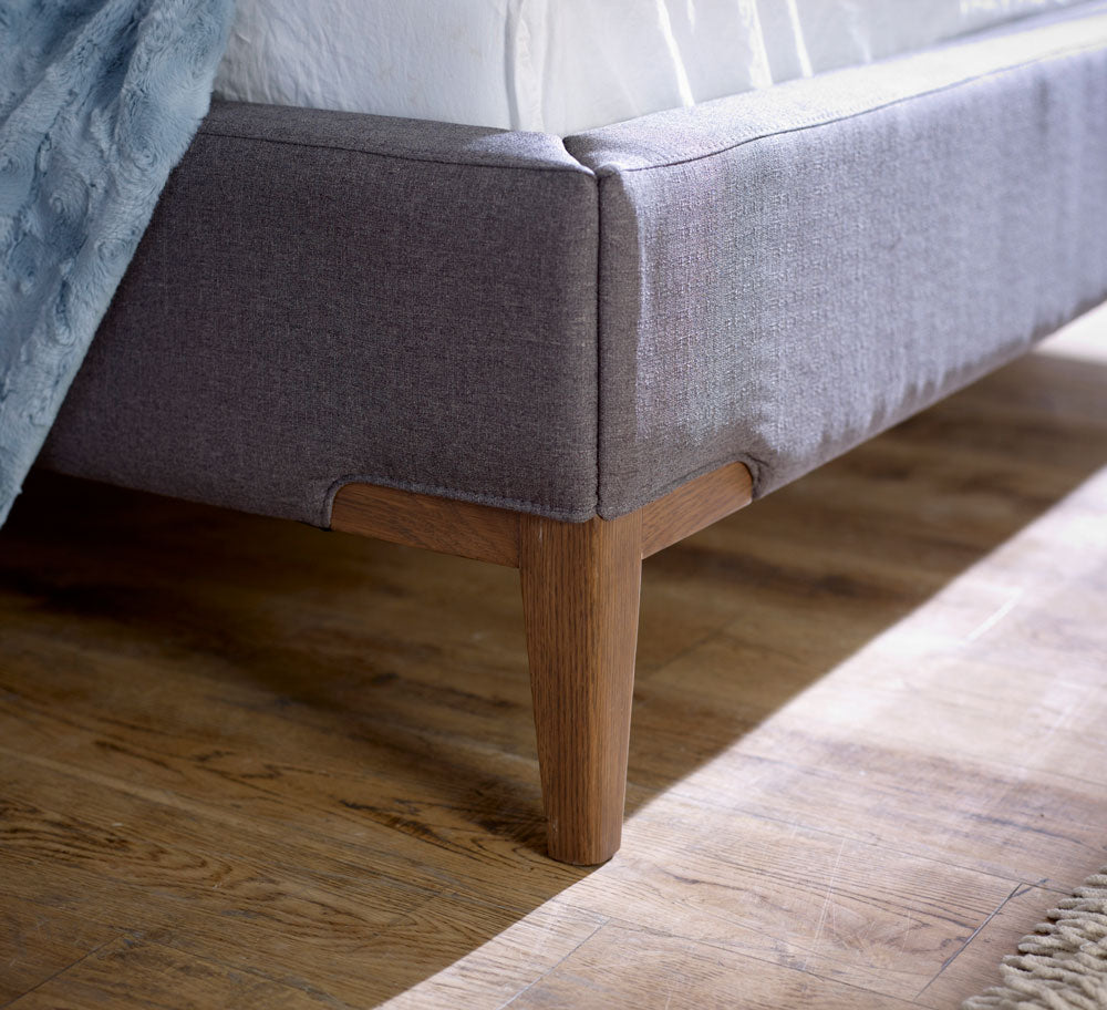 Media Slate Grey Double Bed Frame