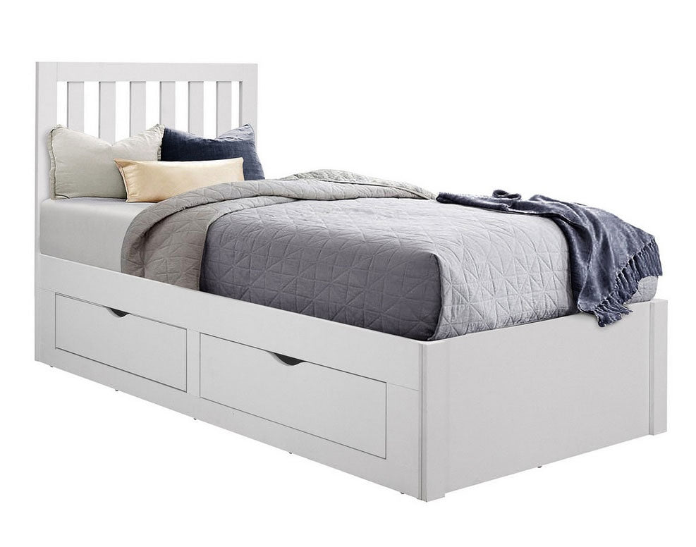 Apple White Storage Bed