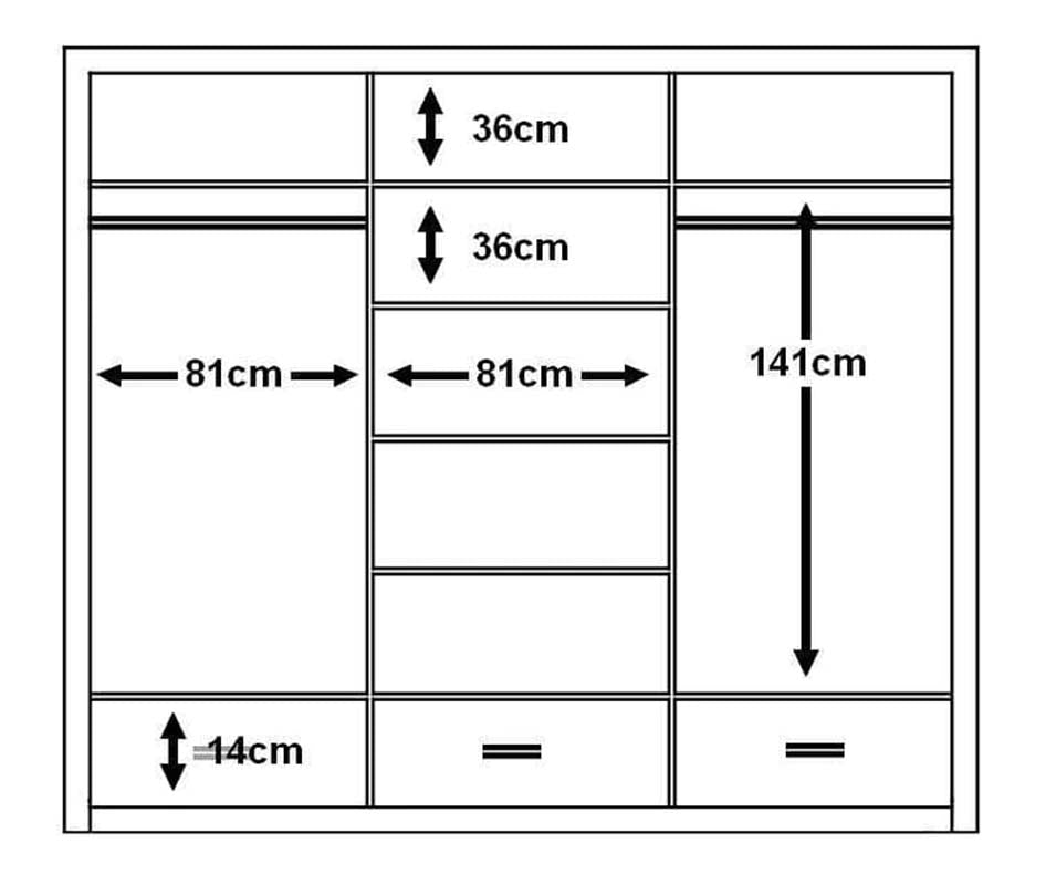 Cardiff White Sliding Door Wardrobe 250cm With Lights