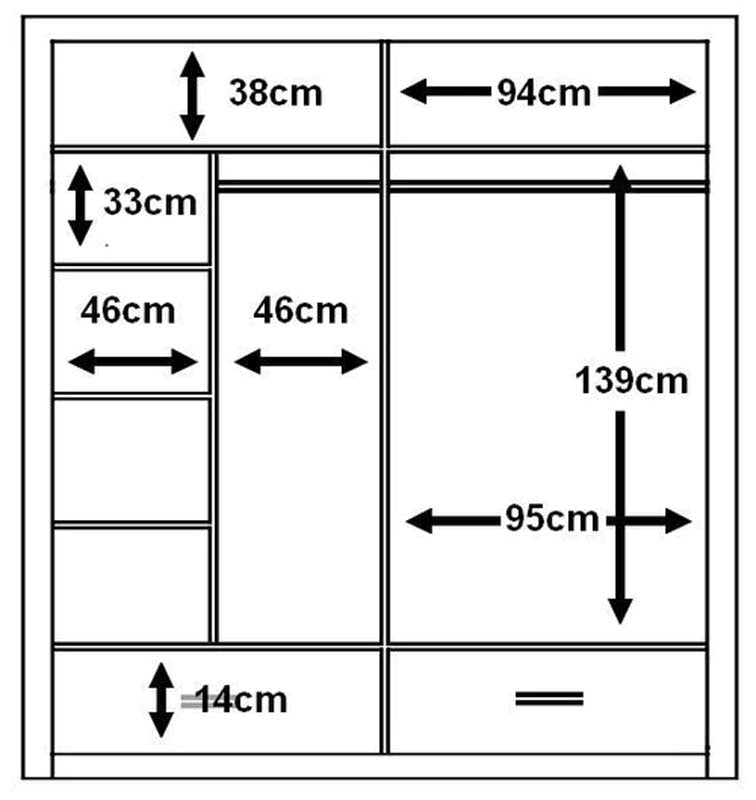 York Grey Sliding Door Wardrobe 200cm With Lights