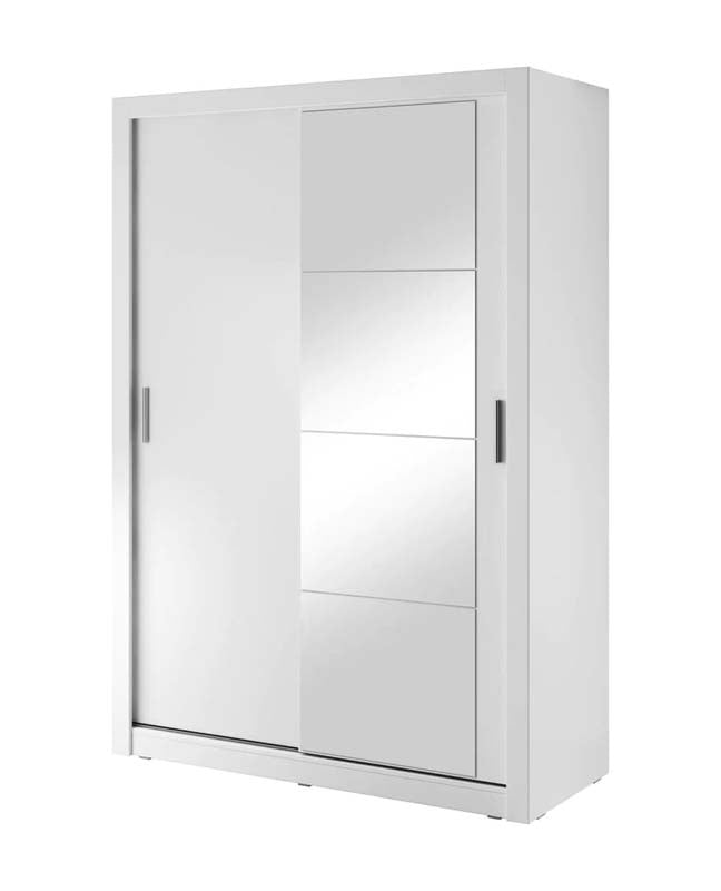Liverpool White Sliding Door Wardrobe 150cm