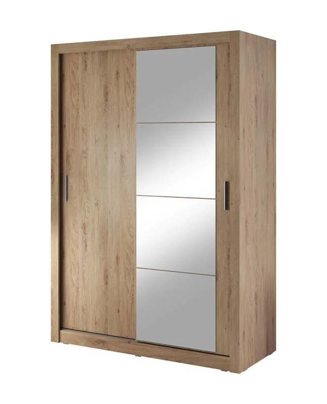 Liverpool Oak Sliding Door Wardrobe 150cm