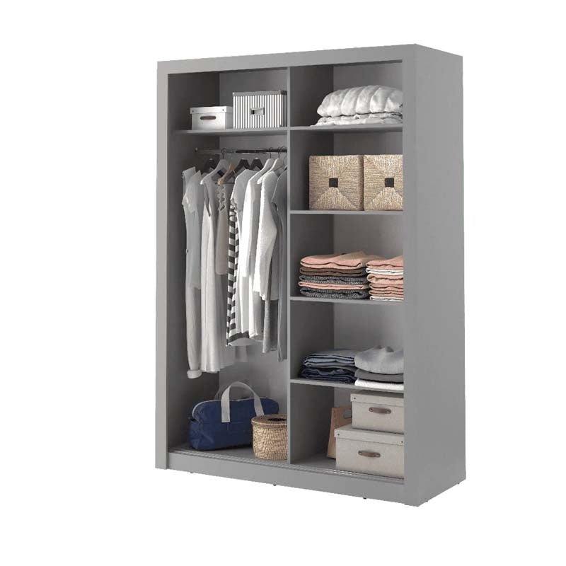 Liverpool Grey Sliding Door Wardrobe 150cm